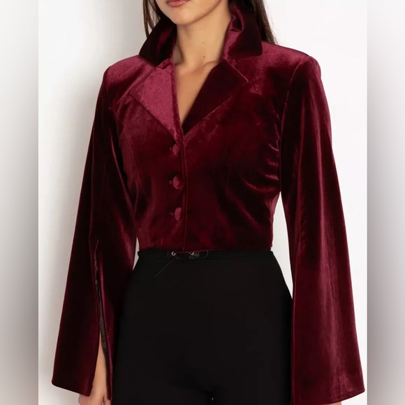 Blackmilk Some Velvet Morning Cropped Jacket - Picture 3 of 7